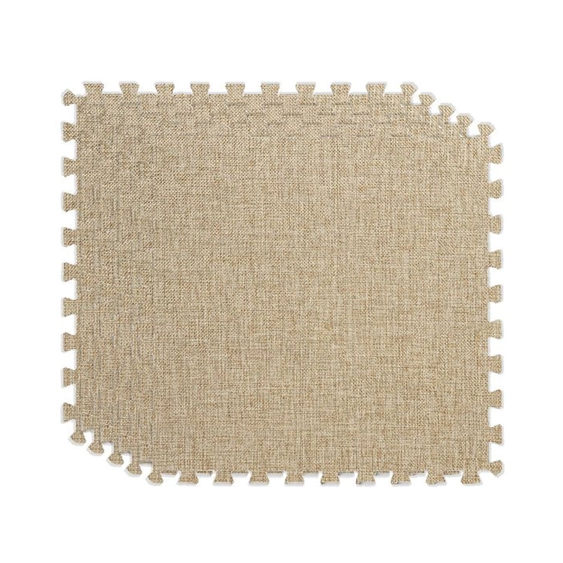 Skid Solid Color Interlocking Jute Carpet Tiles